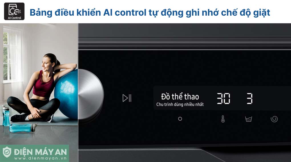 Máy Giặt Cửa Trước Samsung Inverter 10kg WW10TP44DSB/SV